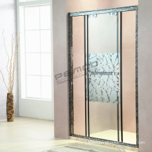 Black Framed shower screen Tempered glass sliding shower glass door